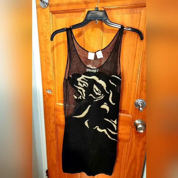 Tiger Knit dress by Italian Designer "Krizia Maglia" - RARE Vintage Collectible! - Picture 3 of 7